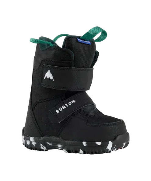 スノーボード BURTON MINI GROM 10C KIDS BLACK Burton Kid's Mini Grom Snowboard Boot Black 2025 – Theory Skate Shop