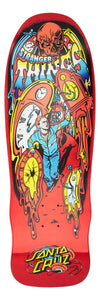 Santa Cruz X Stranger Things Grabke Max Melting Clock Santa Cruz Skateboard Deck 9.7"