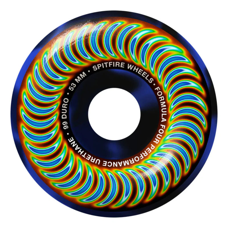Spitfire Wheels Formula Four Classic Radioactive Swirl - 53mm 99a