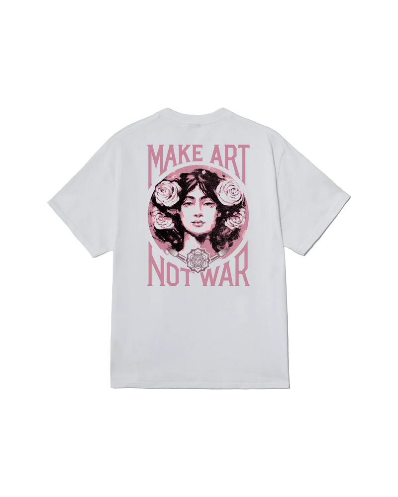 Obey Make Art Not War White