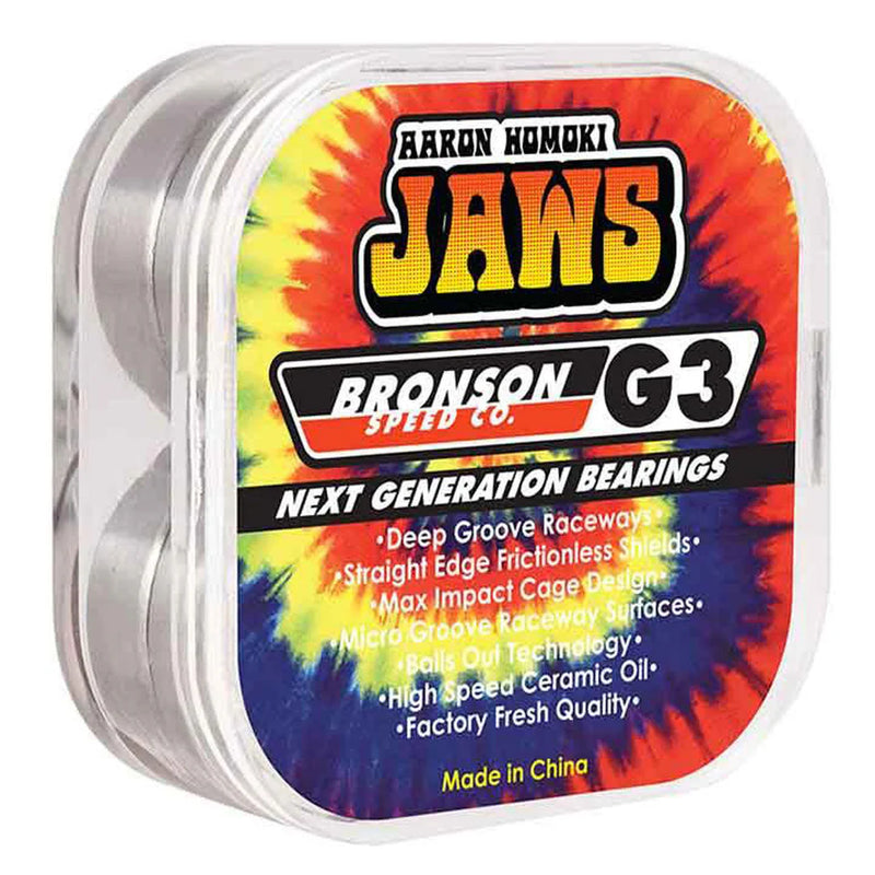 Bronson Aaron Jaws Homoki Pro G3 Skateboard Bearings (8 Pack)