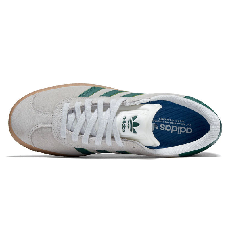 Adidas Gazelle ADV (White/Green/Gum) Theory Skate Shop Adidas Gazelle ADV (White/Green/Gum) Theory Skate Shop
