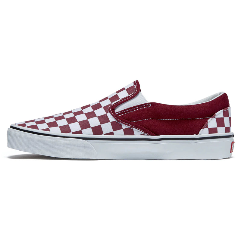 Vans Classic Slip on (Rhododendron Red/White)