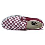 Vans Classic Slip on (Rhododendron Red/White)