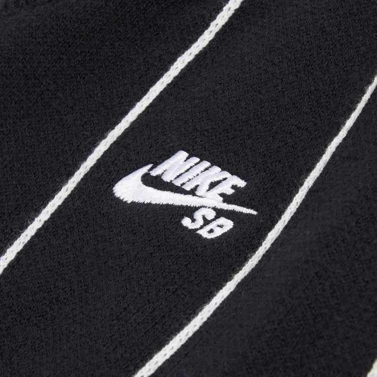 Nike SB Short-Sleeved Polo Skate Sweater (Black/White)