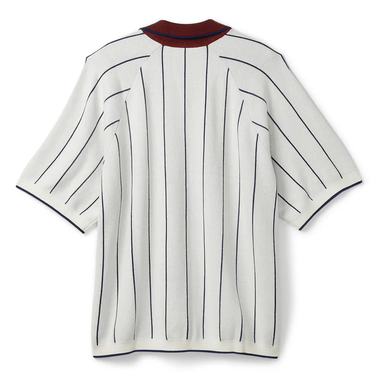 Nike SB Short-Sleeved Polo Skate Sweater (Sail/Midnight Navy/Red)