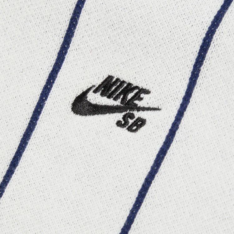 Nike SB Short-Sleeved Polo Skate Sweater (Sail/Midnight Navy/Red)