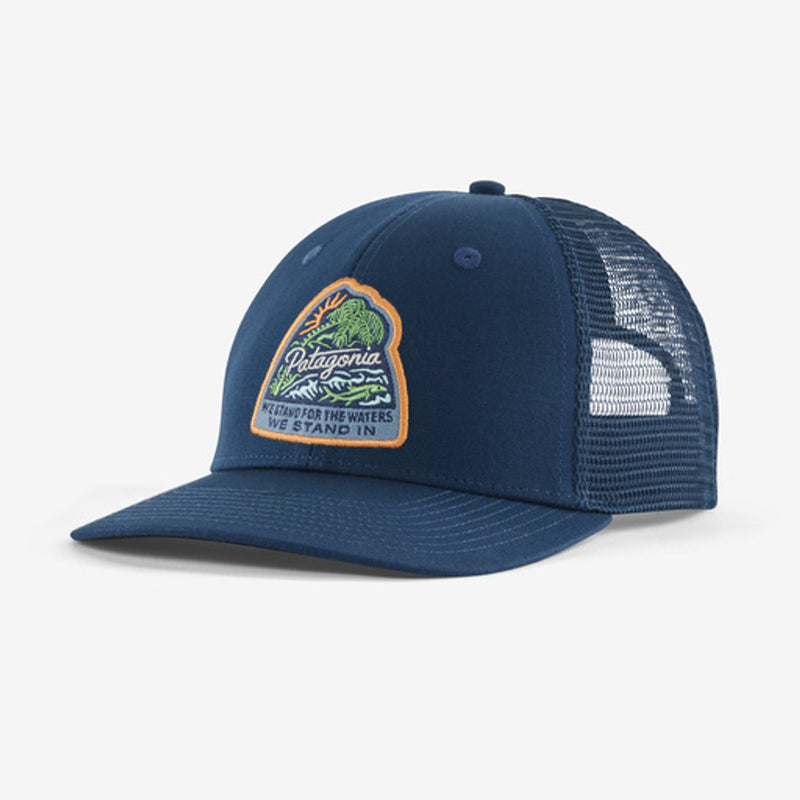 Patagonia Take A Stand Trucker Hat Bayou Badge/Tidepool Blue