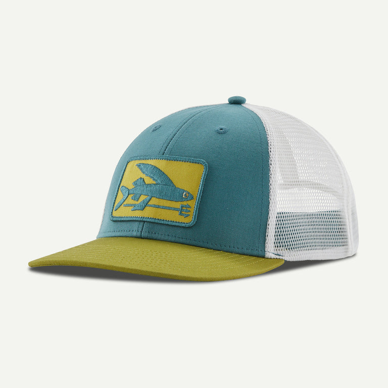 Patagonia Flying Fish Fork LoPro Trucker Hat Wetland Blue