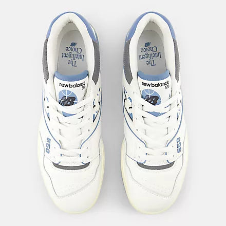 New Balance 550 Sea salt with heron blue and angora