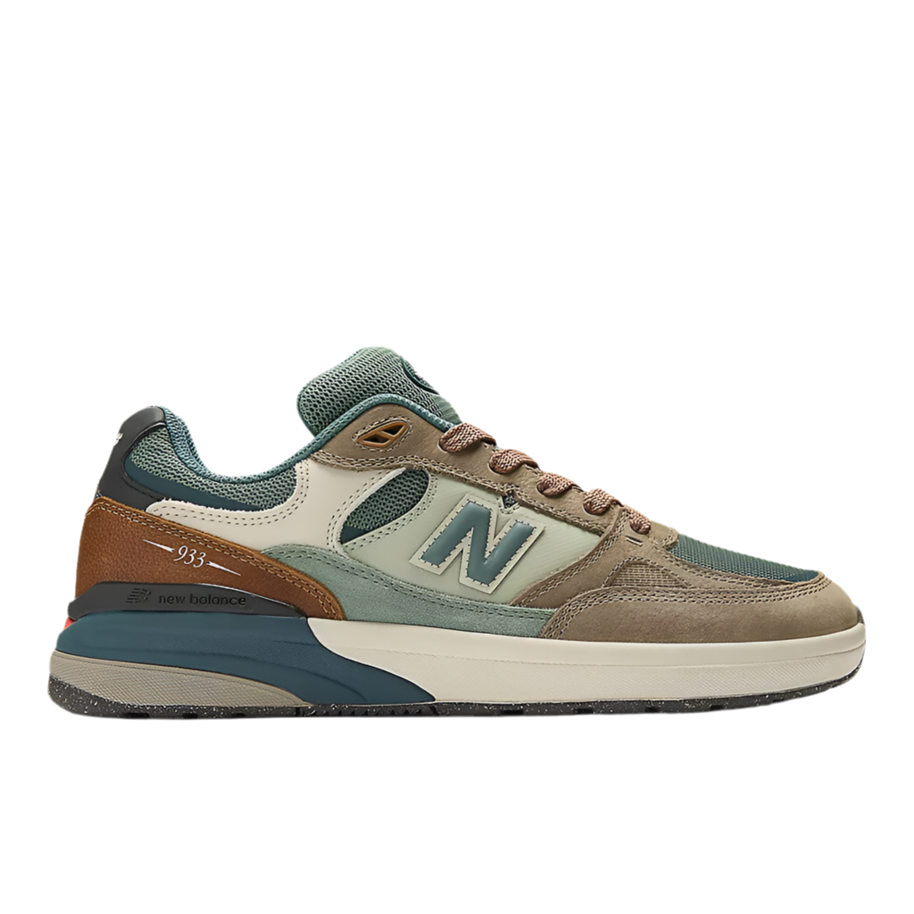 New Balance Numeric Andrew reynolds 933 Brown/Green – Theory Skate New Balance Numeric Andrew reynolds 933 Brown/Green – Theory Skate