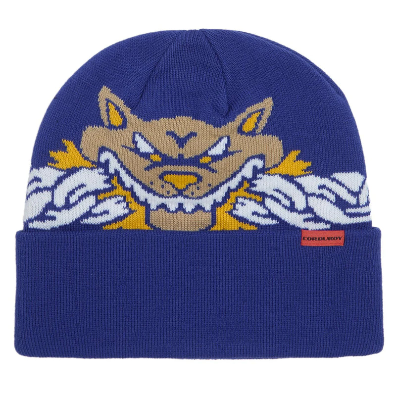 Corduroy Beanie Keep Out Cobalt