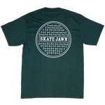 Skate Jawn Sewer Cap Tee (Dark Green)