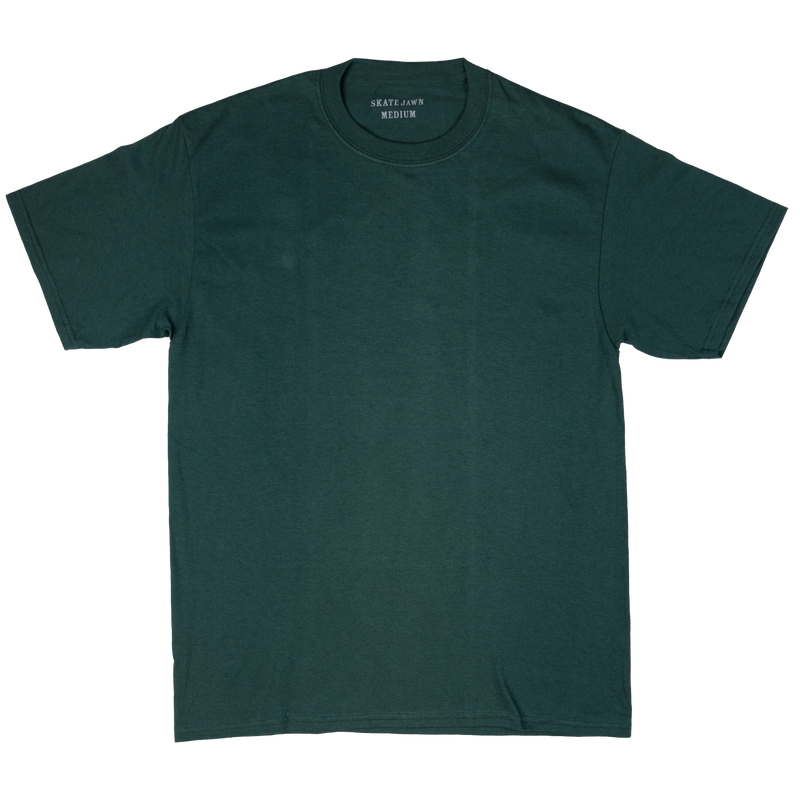 Skate Jawn Sewer Cap Tee (Dark Green)