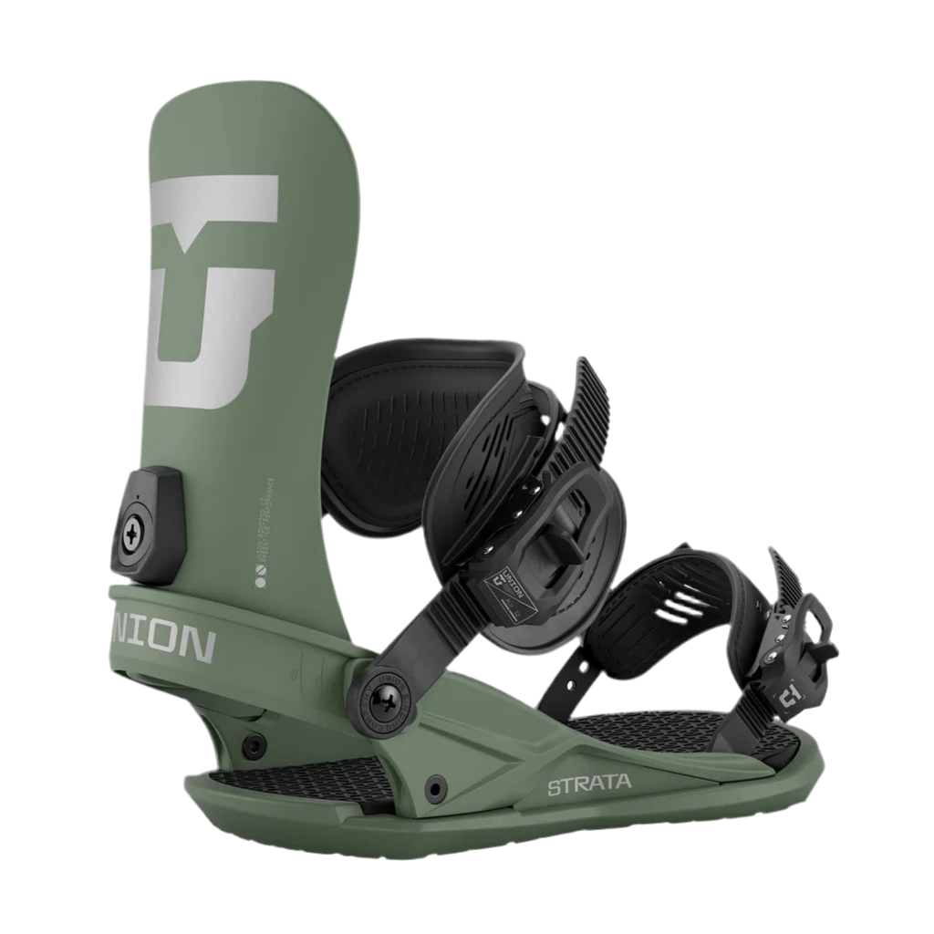 Union Strata Men's Snowboard Binding (Olive Green) – Theory Skate Shop Union Strata Men's Snowboard Binding (Olive Green) – Theory Skate Shop
