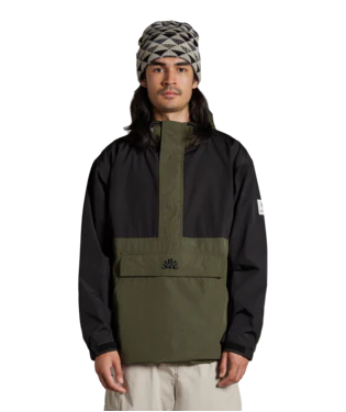 Autumn Cascade Anorak Military Green/Black