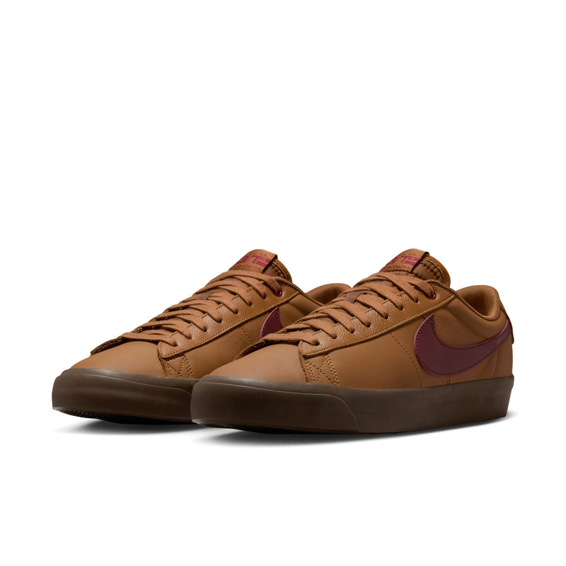 Nike SB Blazer Low Pro GT (Tan/Dark Team Red)