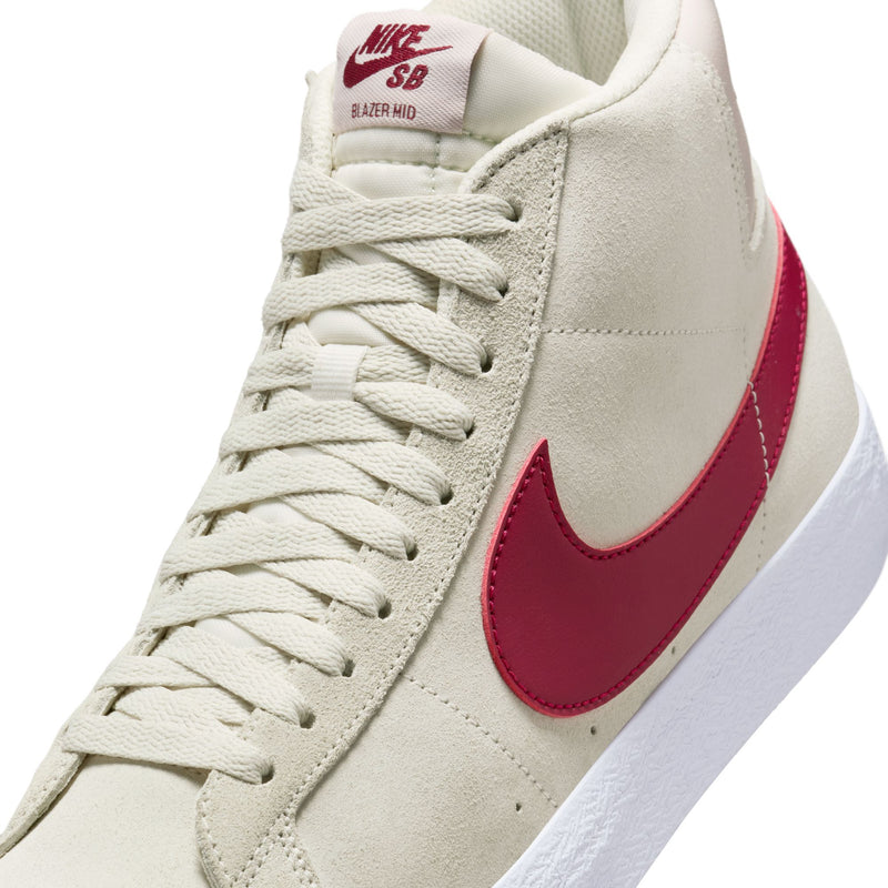 Nike SB Blazer Mid (Pale Ivory/Noble Red-Silt Red-White)