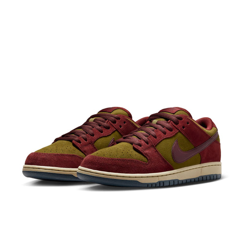 Nike SB Dunk Low Pro Dark (Team Red/Burgundy Crush-Olive Flak)