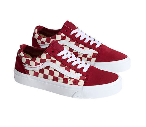 Vans Old Skool Checkerboard (Red/White)
