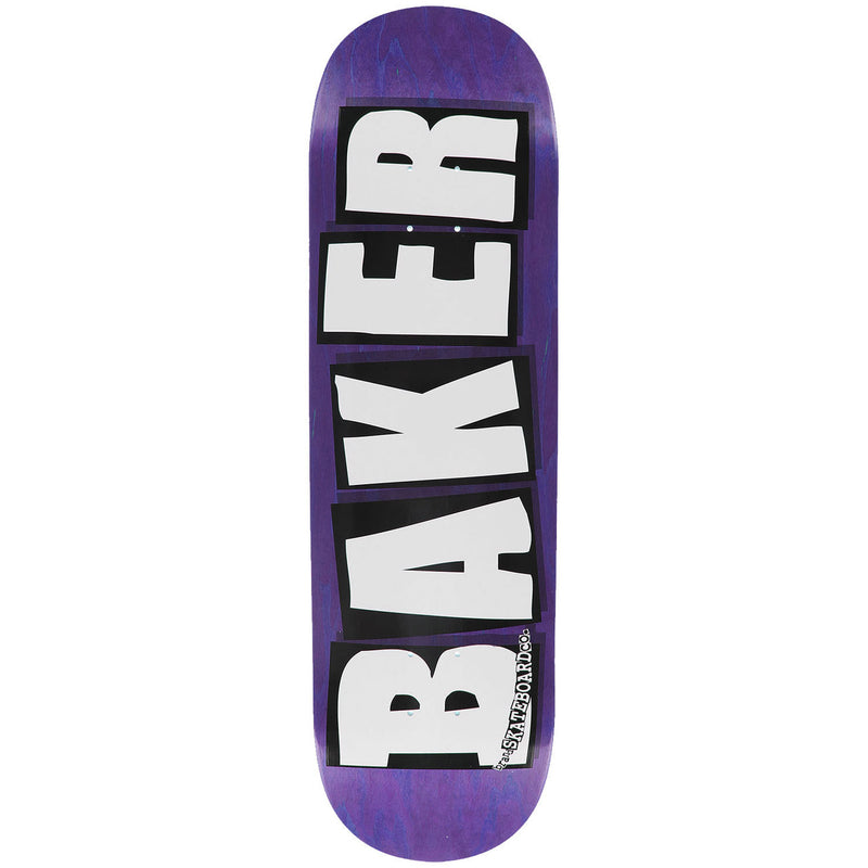 Baker Skateboard Deck Logo Veneers Purple 8.25"