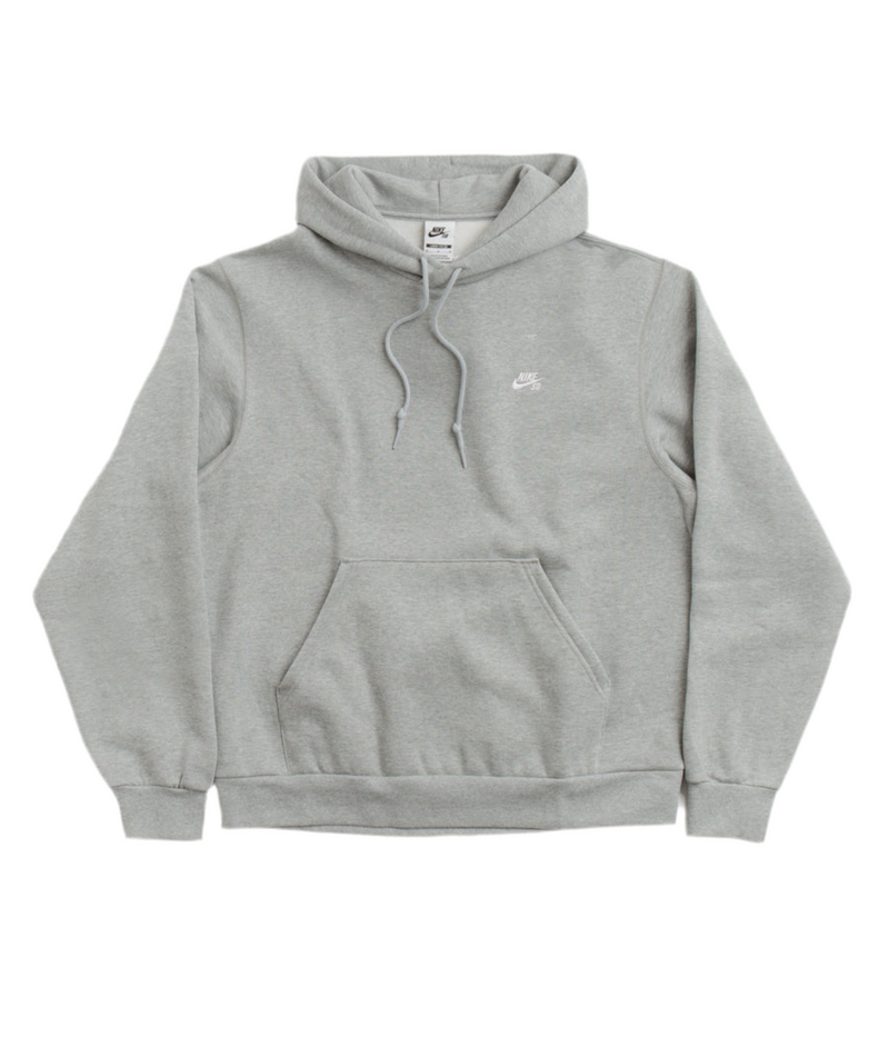 Nike SB Hand Script Logo Hoodie Gray Heather/White