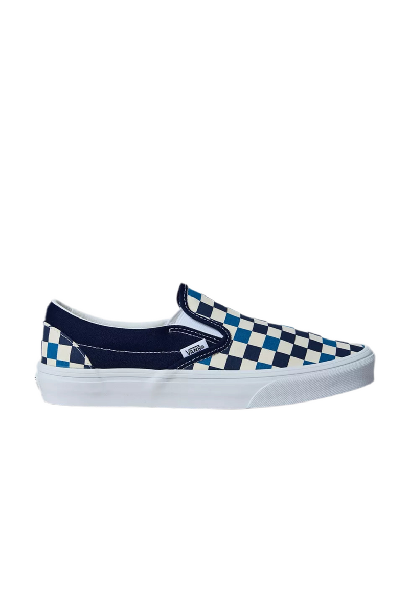 Vans Classic Slip On Checkerboard (Tri-Tone Check Navy)