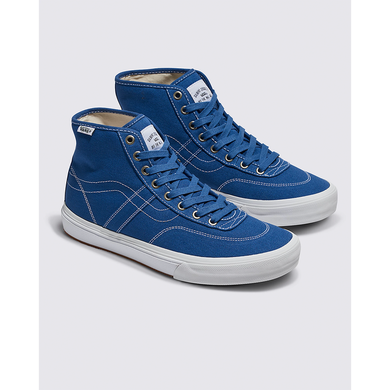 Vans Crockett High Decon Canvas Blue/White – Theory Skate Shop Vans Crockett High Decon Canvas Blue/White – Theory Skate Shop