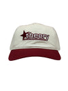 Theory Skate Shop “Star Logo” Hat (White/Red)