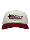 Theory Skate Shop “Star Logo” Hat (White/Red)