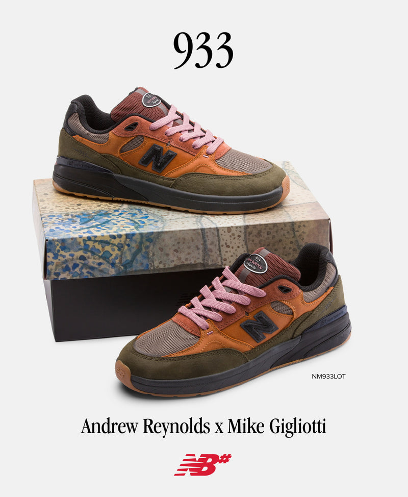 New Balance Numeric Reynolds 933 (Brown/Pink) – Theory Skate Shop