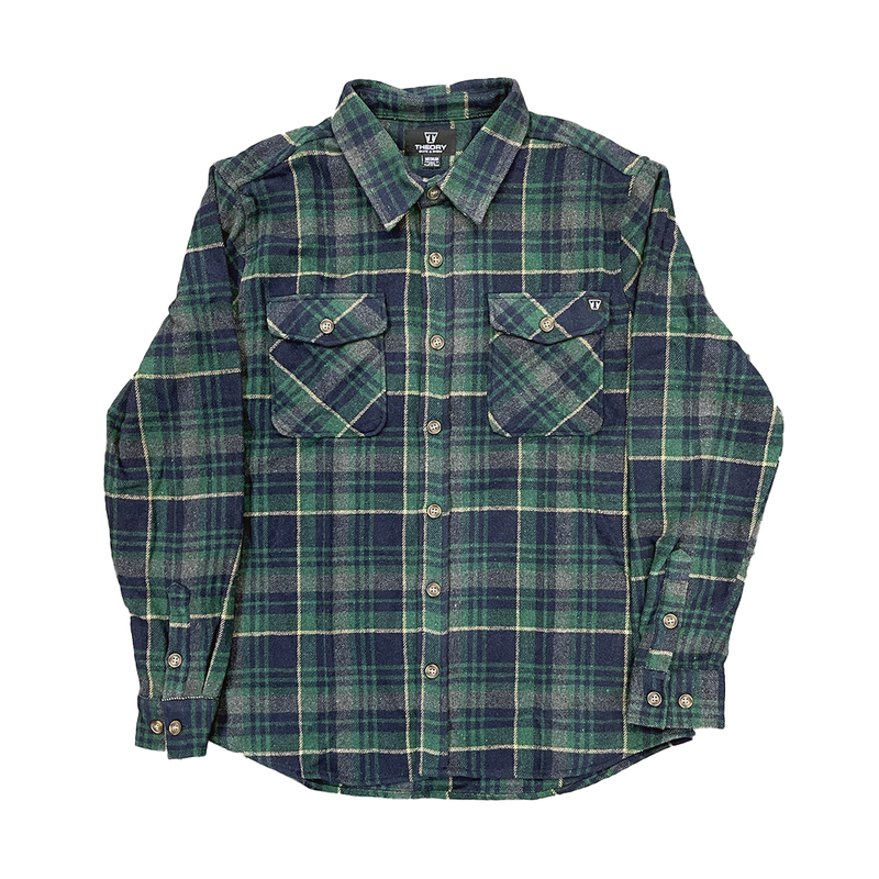 Theory Shop Flannel Navy/Green