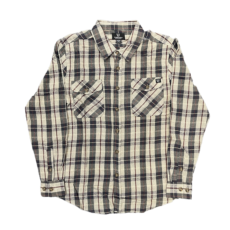 Theory Shop Flannel Navy/Grey