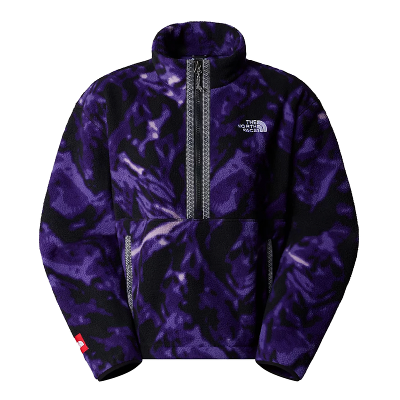 The North Face Fleeski Quarter-Zip Pullover Women's Peak Purple 3d Summit Mesh