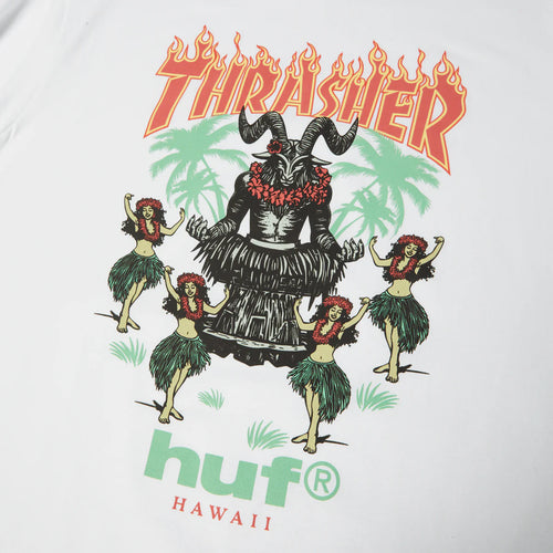 HUF x Thrasher Goat Luau T-Shirt (White)