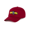 Dime Crayon Chenille Low Pro Cap Dark Red