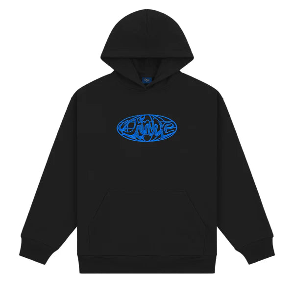 Dime Globe Hoodie Black