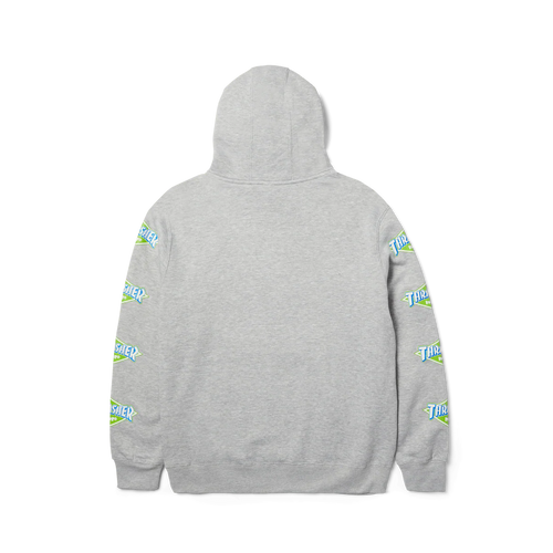 HUF x Thrasher Logo Hoodie (Grey)
