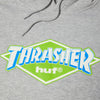HUF x Thrasher Logo Hoodie (Grey)