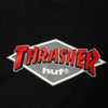 HUF x Thrasher Logo T-Shirt (Black)