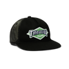 Huf X Thrasher Logo Twill Trucker Black