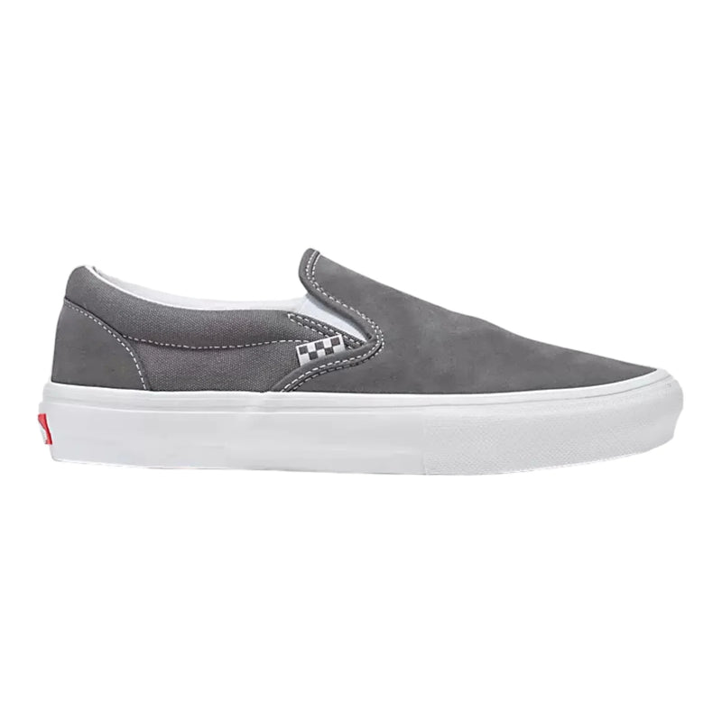 Vans Skate Slip On (Pewter/White)