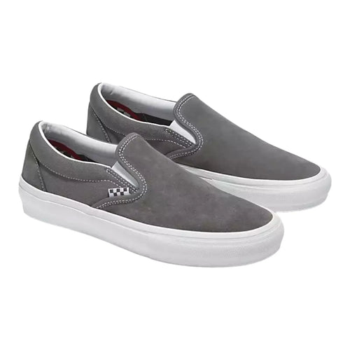 Vans Skate Slip On (Pewter/White)