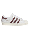 Adidas Superstar ADV 80 Crystal White/ Vintage Red/ Off White