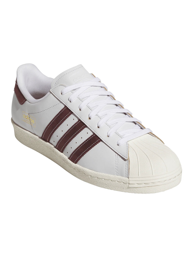 Adidas Superstar ADV 80 Crystal White/ Vintage Red/ Off White