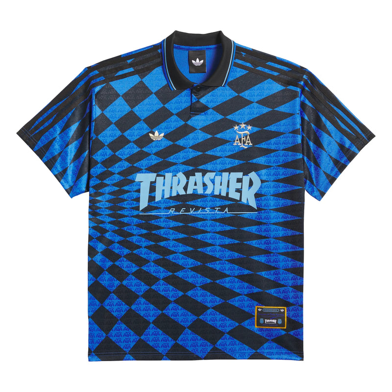 ウェア  SKATEBOARDING THRASHER AFA JERSEY Adidas Thrasher x AFA Jersey (Black/Blue) – Theory Skate Shop