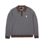 Huf Megablast Two Tone Waffle Sweater (Washed Blue/Moss)