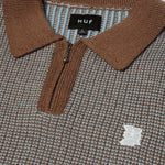 Huf Megablast Two Tone Waffle Sweater (Washed Blue/Moss)