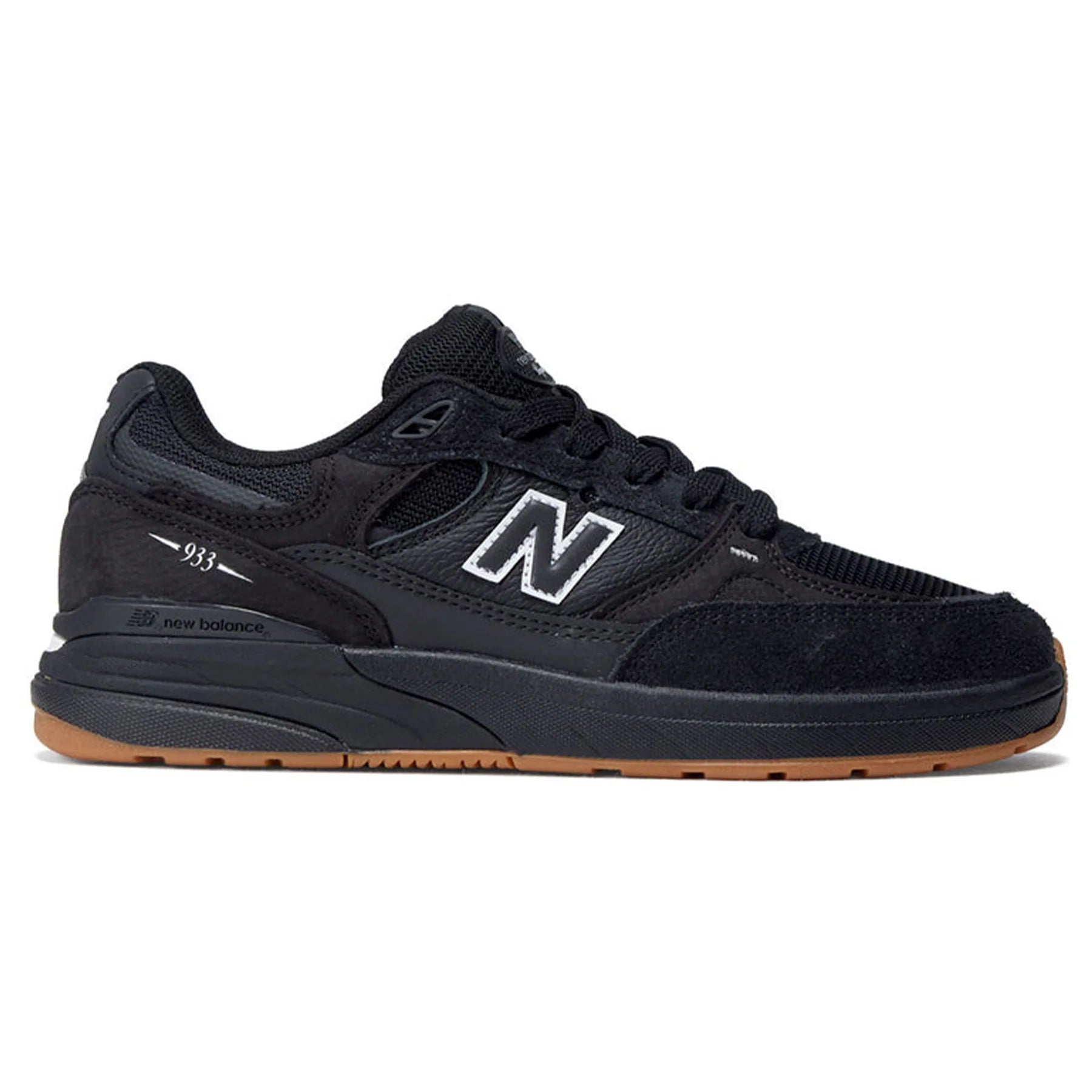 New Balance Numeric Reynolds 933 (Black/Gum) – Theory Skate Shop