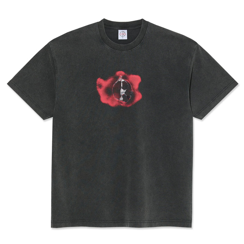 Polar Skate Co. Metal Logo Tee (Silver Black)
